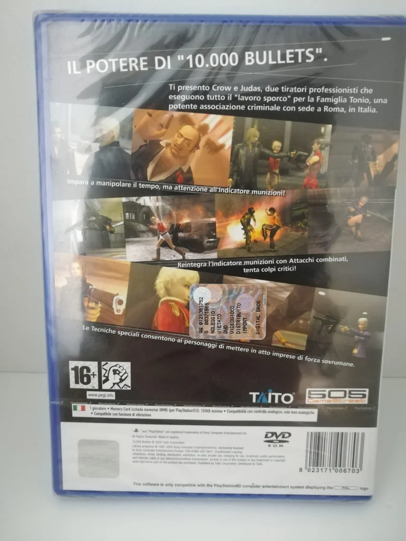 10.000 BULLETS PS2 (versione italiana)(prima stampa)