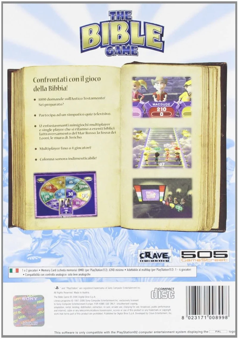 THE BIBLE GAME PS2 (versione italiana )(il gioco della bibbia)
