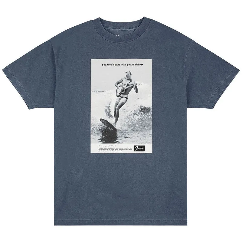 Fender Vintage Ad Surfer Tee (Ocean) Medium