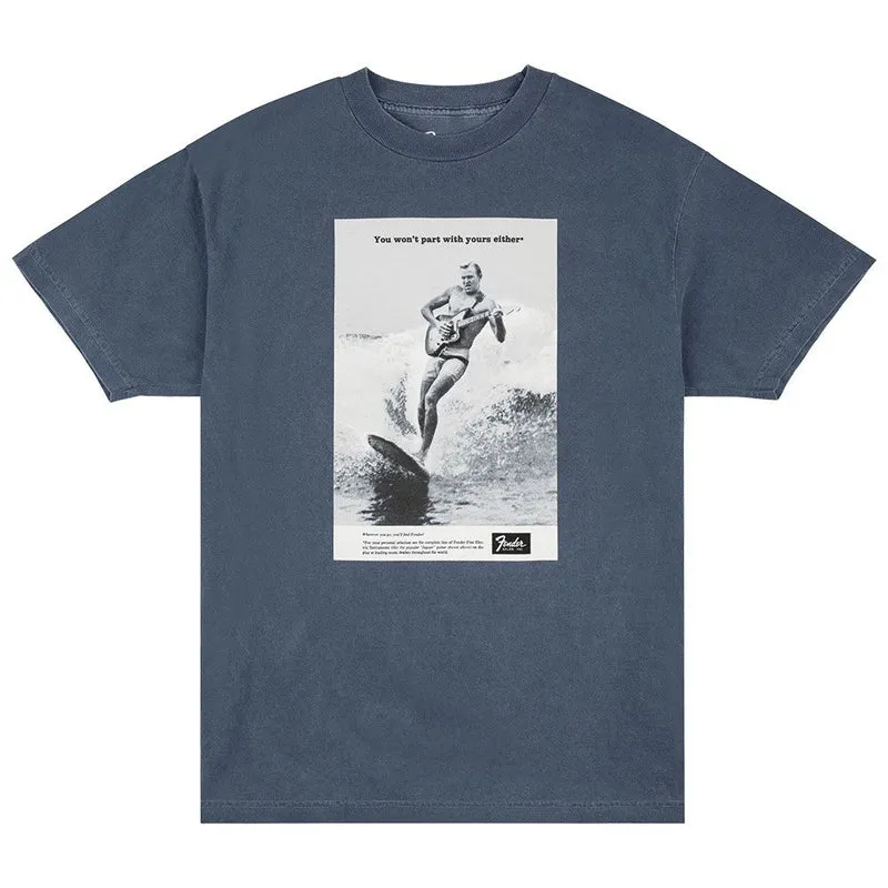 Fender Vintage Ad Surfer Tee (Ocean) Small