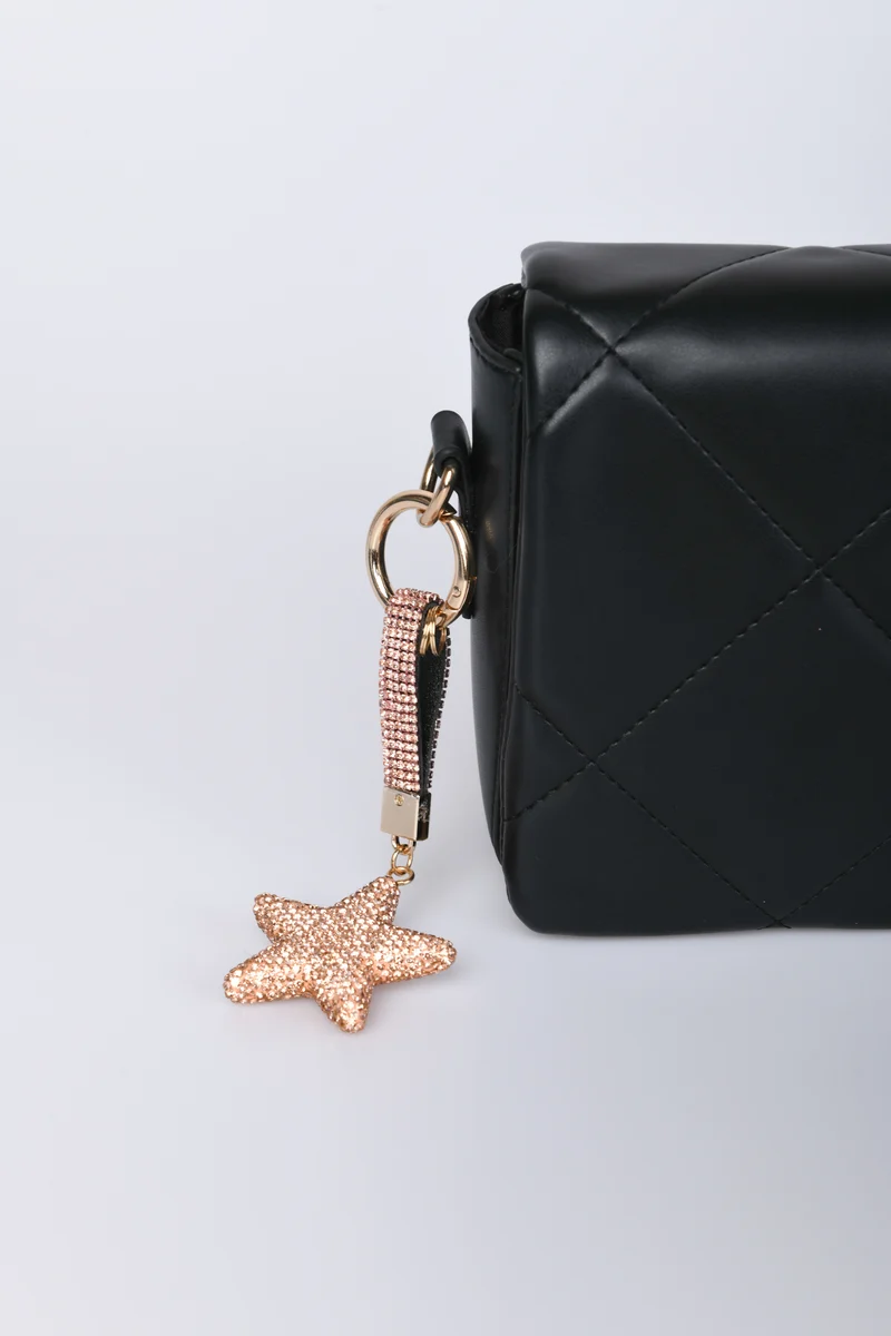 Portachiavi a stella con strass