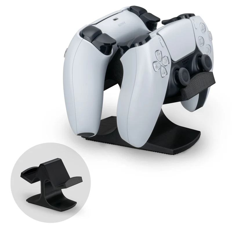 Supporto da tavolo per controller di gioco doppio - Design universale per Xbox ONE, PS5, PS4, PC, Steelseries, Steam e altro