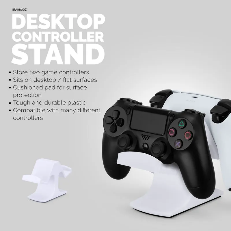 Supporto da tavolo per controller di gioco doppio - Design universale per Xbox ONE, PS5, PS4, PC, Steelseries, Steam e altro
