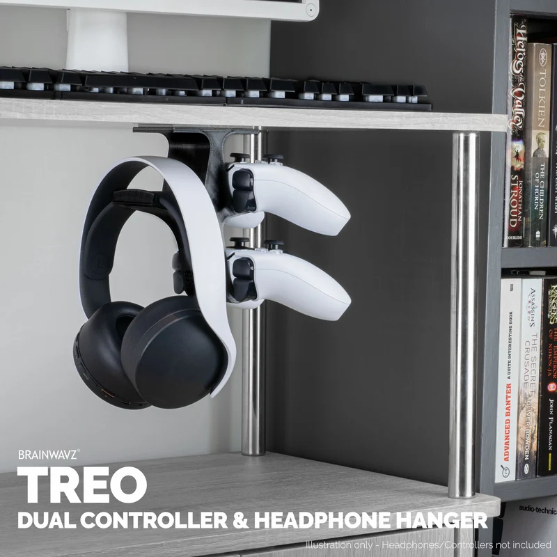 The Treo - Doppio controller da scrivania e gancio per cuffie