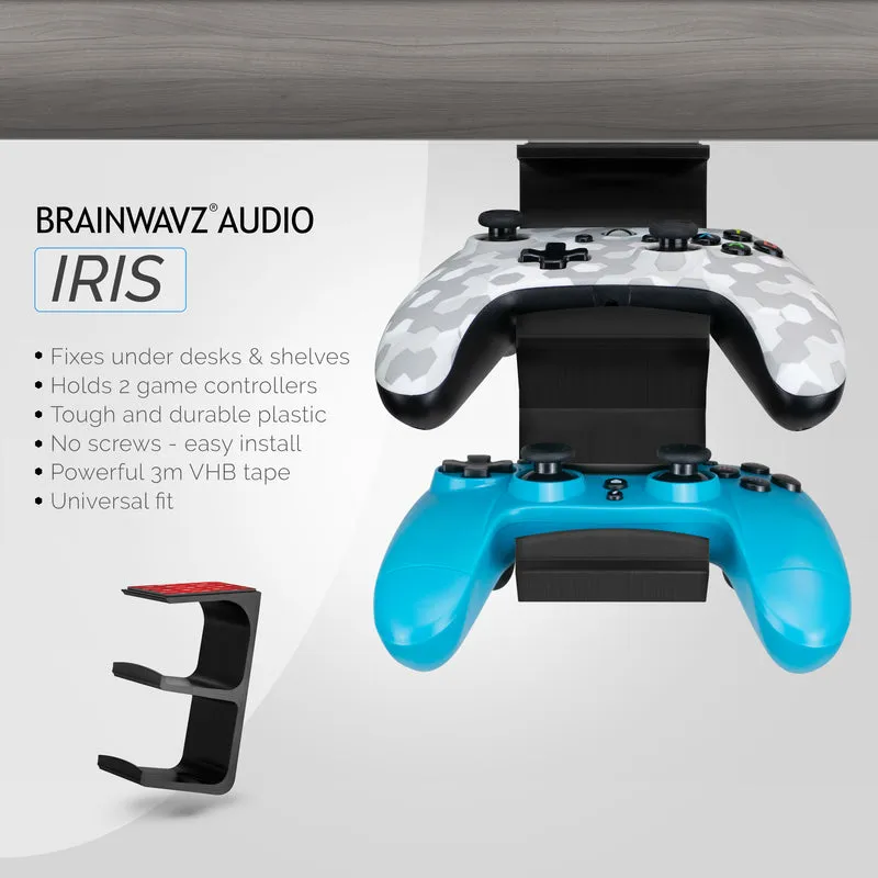 The Iris - Supporto per controller doppio universale sotto la scrivania