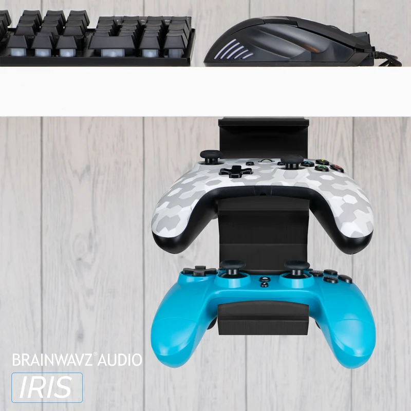 The Iris - Supporto per controller doppio universale sotto la scrivania