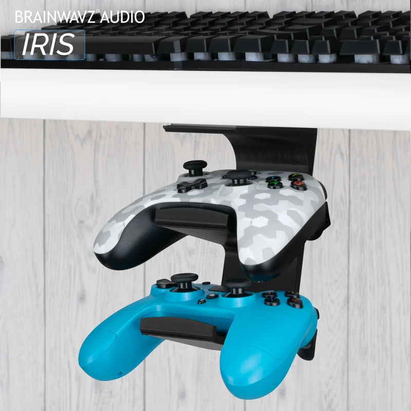 The Iris - Supporto per controller doppio universale sotto la scrivania