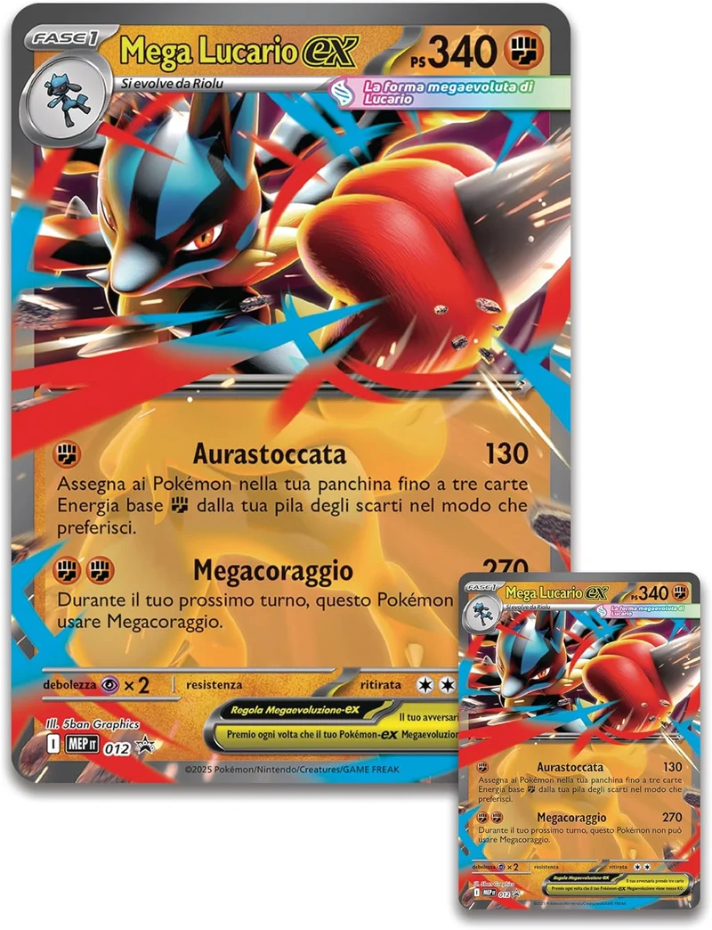 Pokémon: collezione con statuina Mega Lucario-ex Edizione Italiana