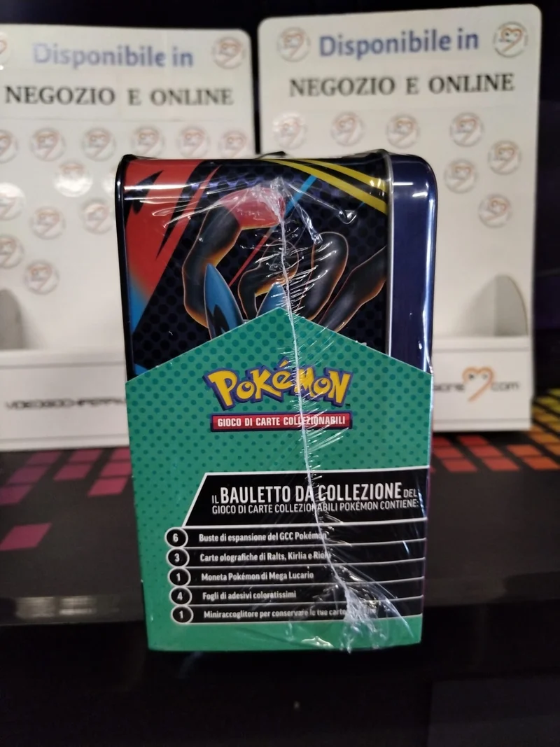 Pokémon: bauletto da collezione, Mega Gardevoir e Mega Lucario, del GCC Pokémon