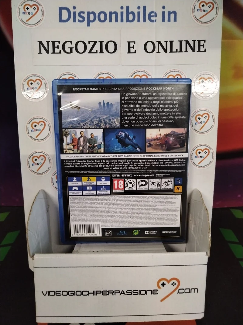 GTA 5 Grand Theft Auto V Premiu Edition Playstation 4 (usato garantito)(ver. italiana)