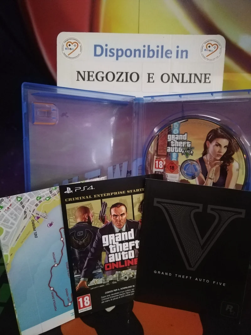 GTA 5 Grand Theft Auto V Premiu Edition Playstation 4 (usato garantito)(ver. italiana)