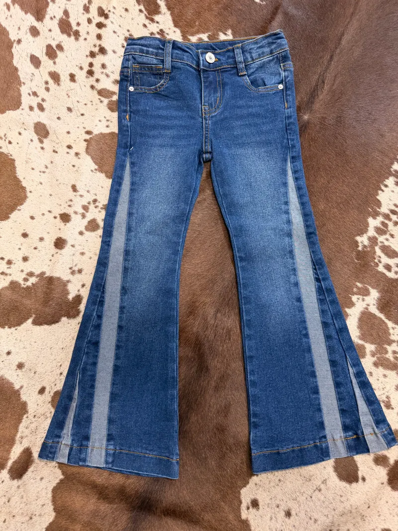 Girls Flare 2-Toned Jeans