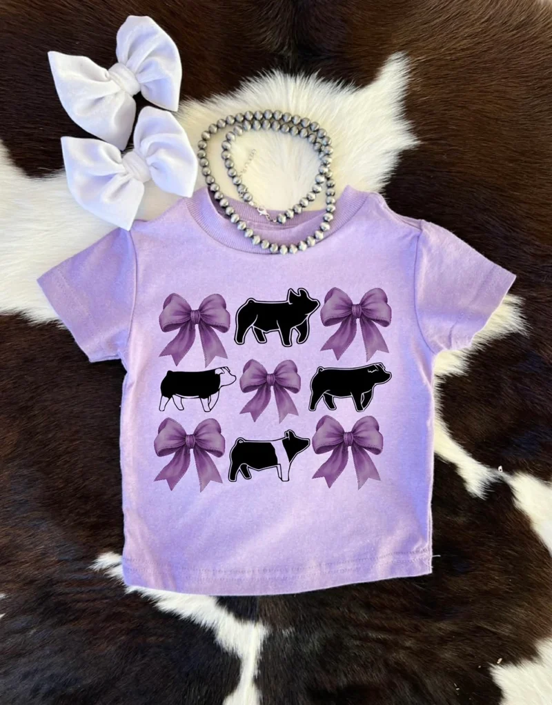Pigs & Bows *purple