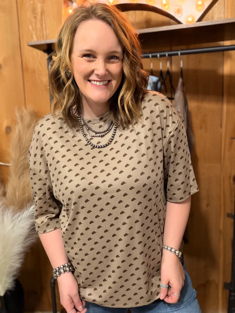 Howdy Cowboy Hat Tee