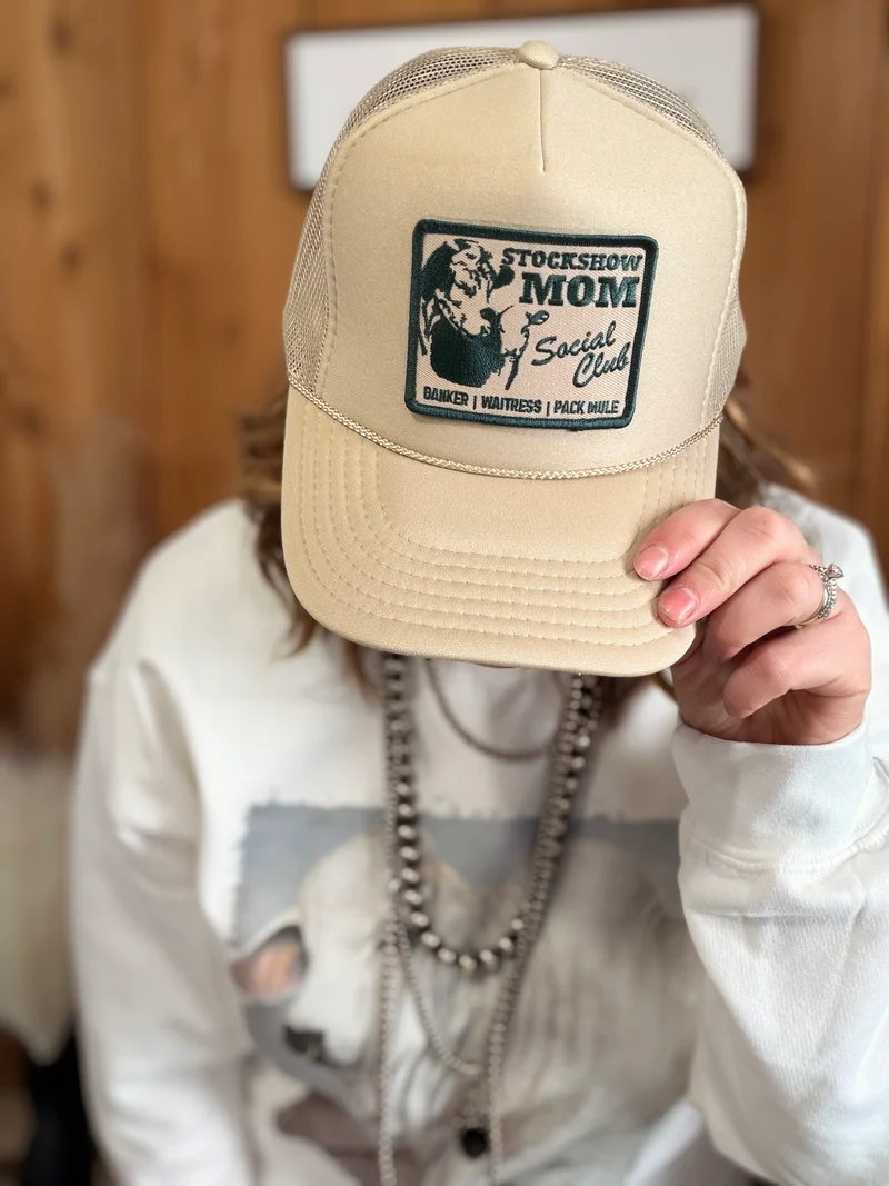 Stock Show Mom Social Club Trucker Hat