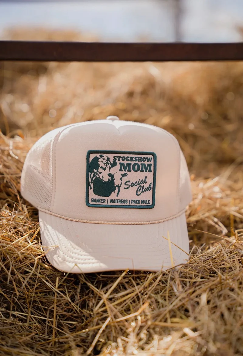 Stock Show Mom Social Club Trucker Hat