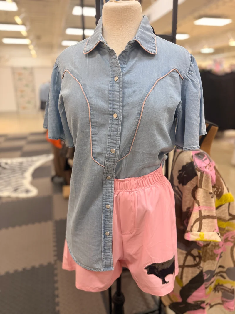 Denim Button Down Shirt