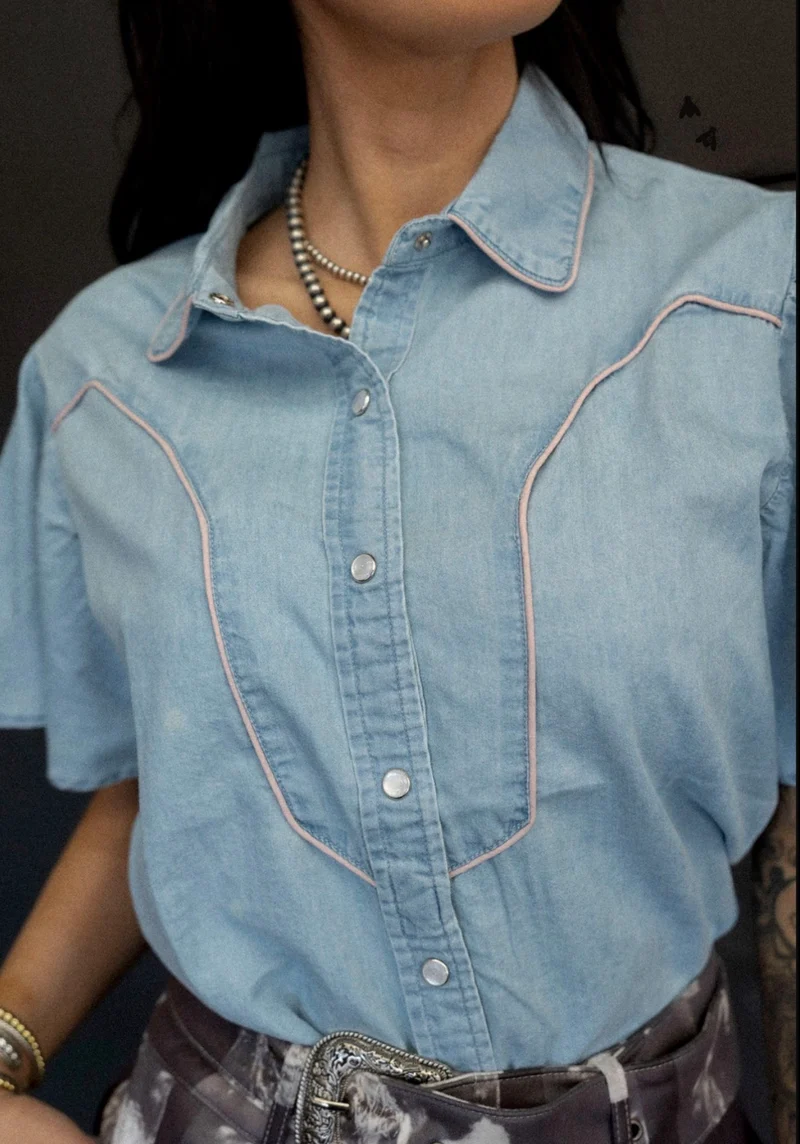 Denim Button Down Shirt