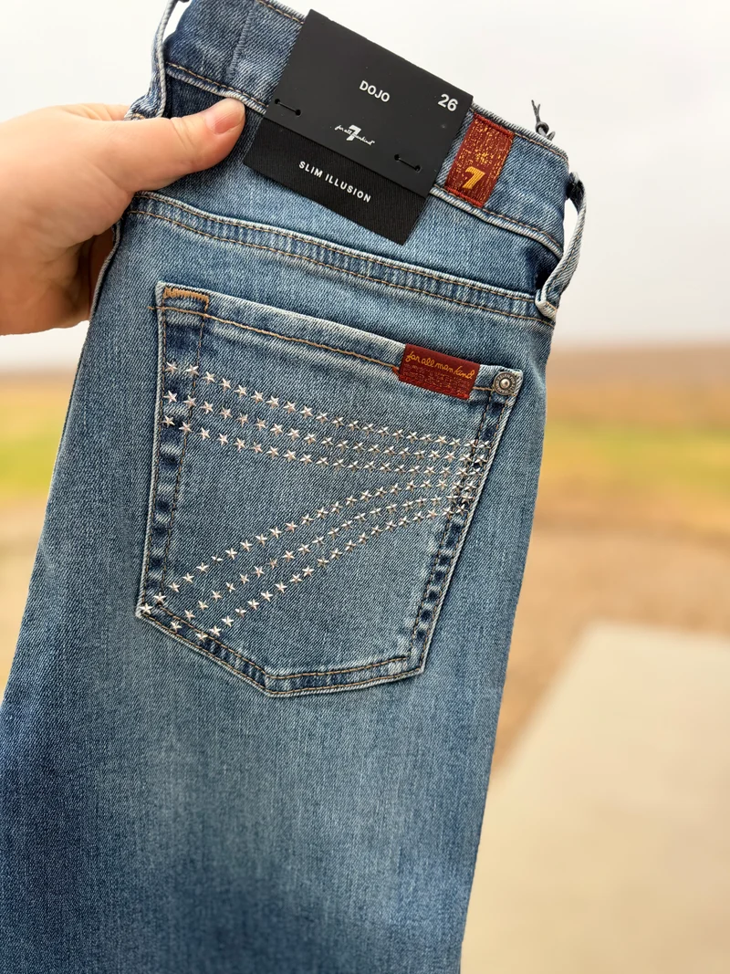 7FAM STAR STUD DOJOS - 34” inseam (3DD)