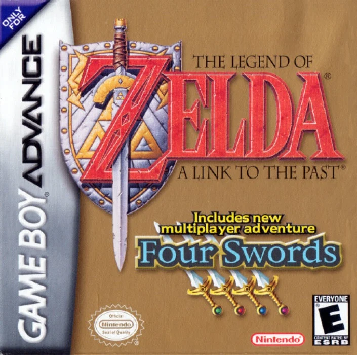 The Legend of Zelda Link to the Past + Four Swords - Nintendo Game Boy Advance