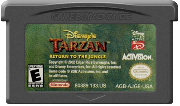 Tarzan Return to the Jungle - Nintendo Game Boy Advance