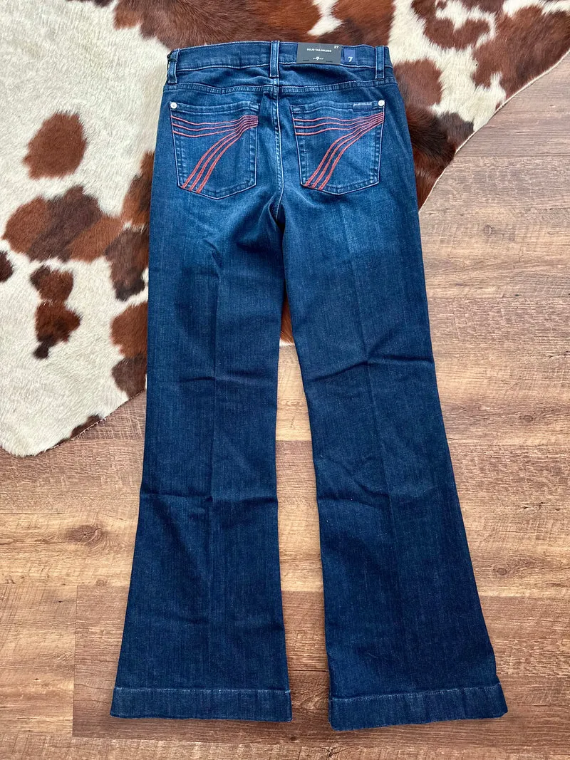 7FAM WINE STITCH DOJOS - Tailorless 32” inseam