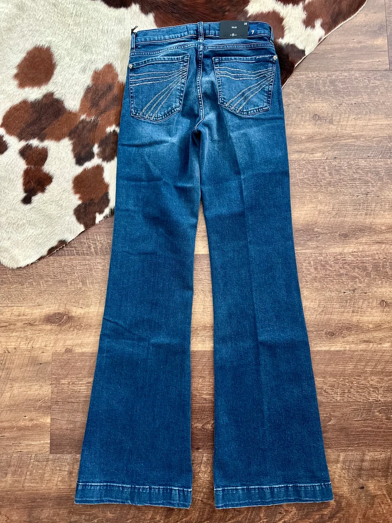 7FAM SILVER SPARKLE STITCH DOJOS - 34” inseam