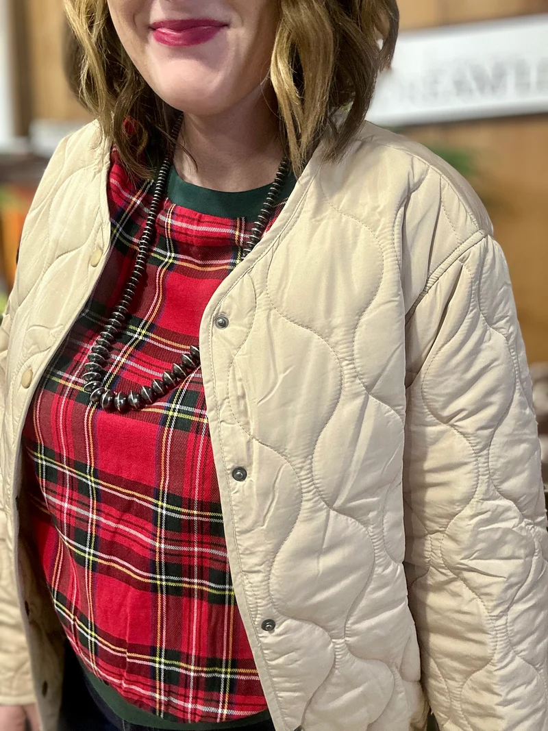 Champagne Quilted Jacket