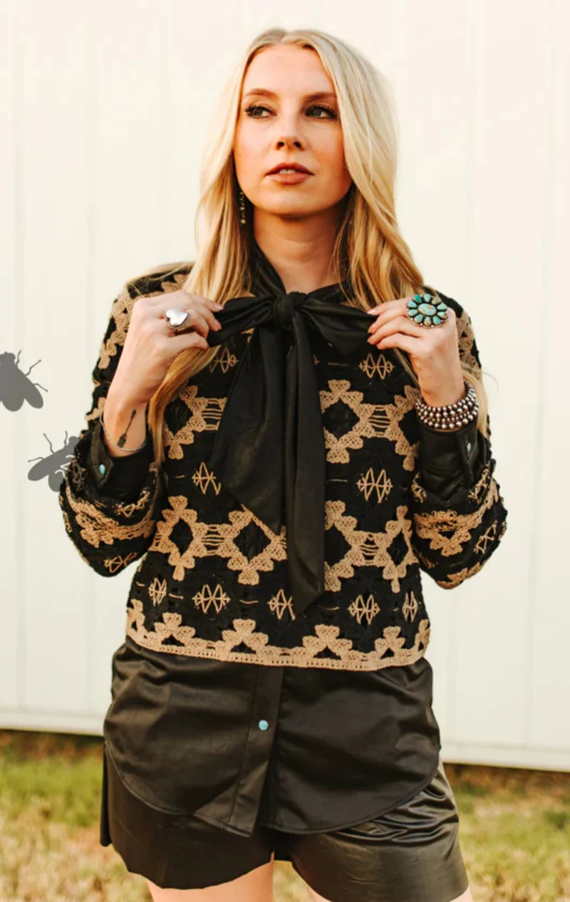 Wild West Weaves Top - Long Sleeve