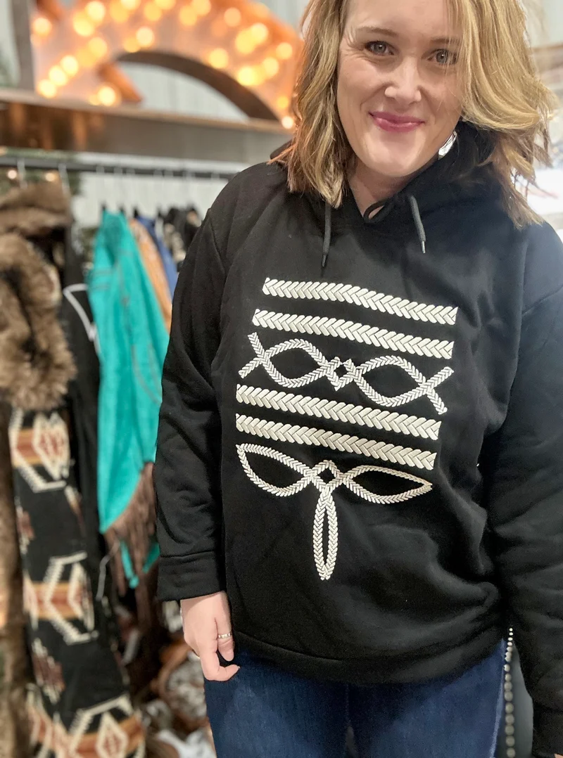 Boot Stitch Hoodie - Black