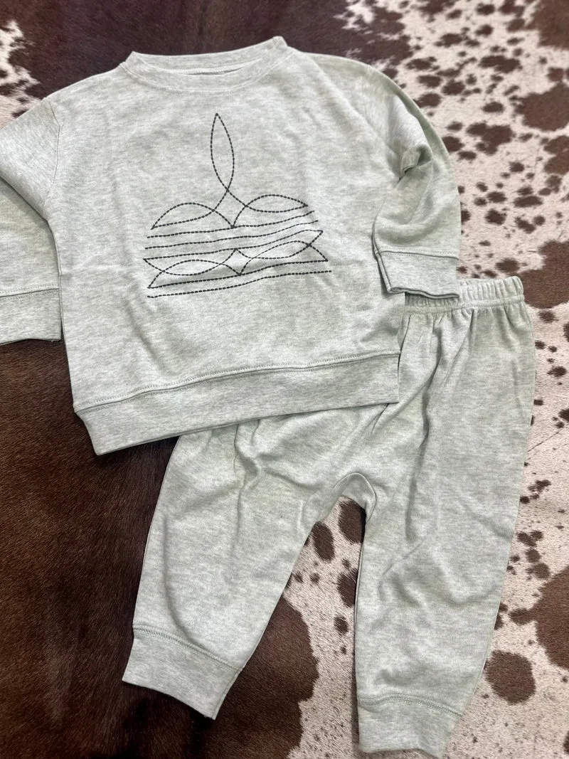 Baby Bootstitch Set - Sage