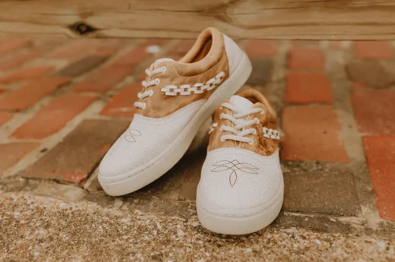 Boot Stitch Leather Tennis Shoes
