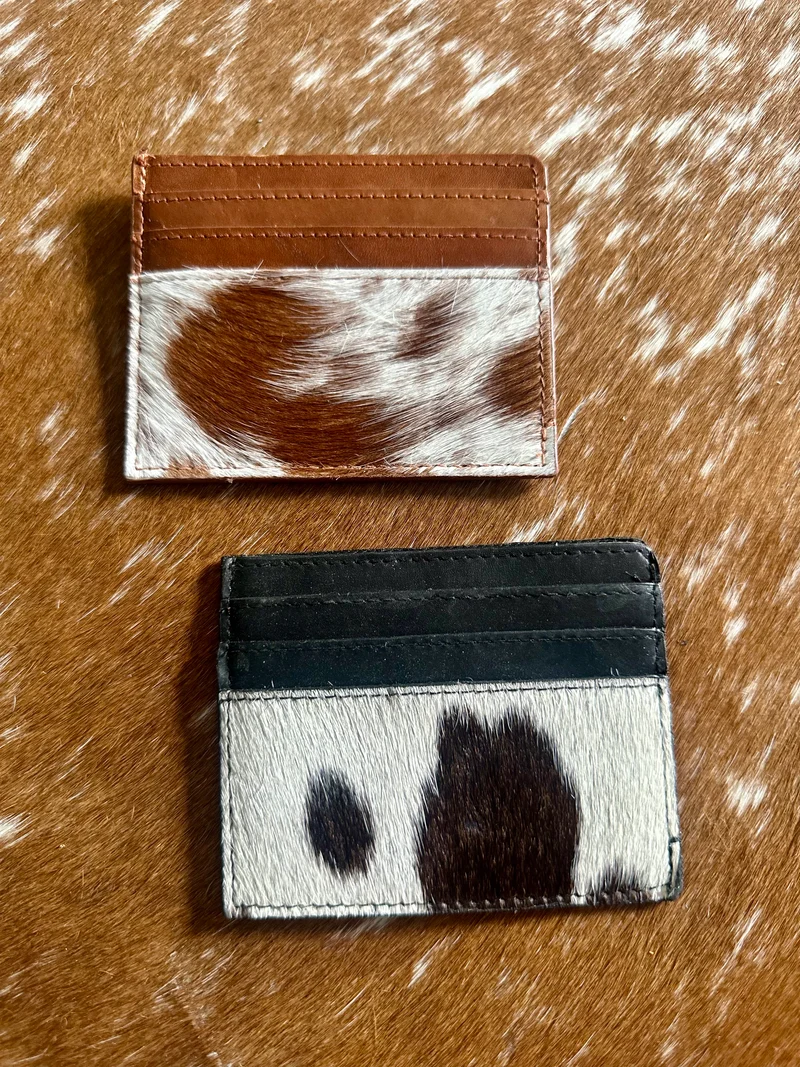 Cowhide Card/Cash Holder