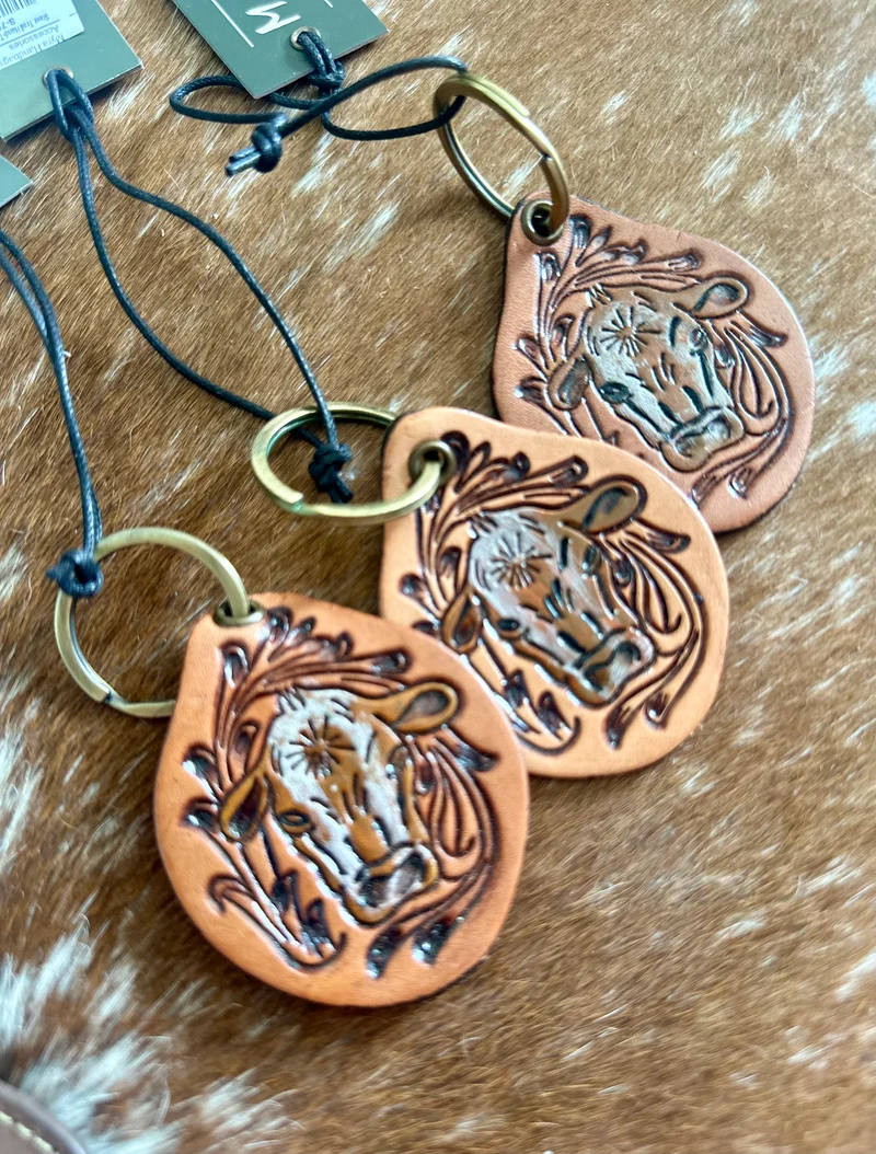 Tool Cow Head Keychain