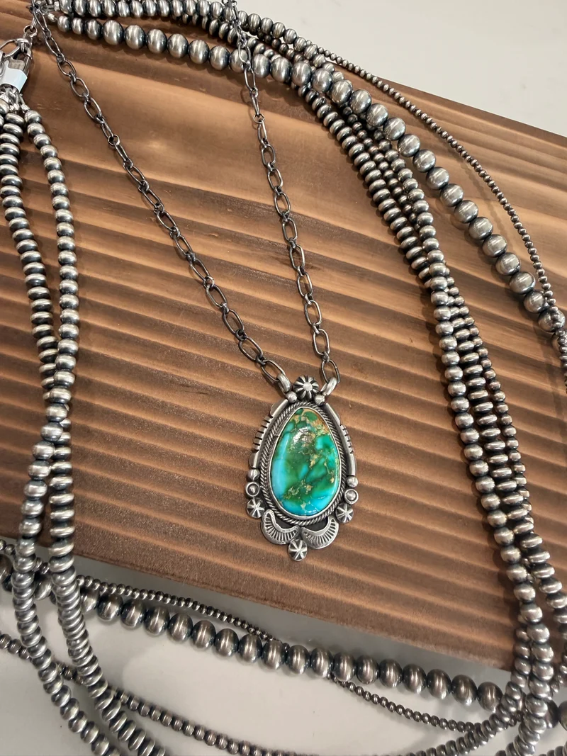 Daniel Benally Navajo Made Sonoran Gold Necklace