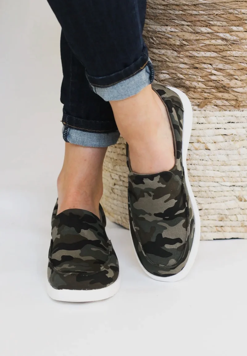 Camo Slip On Shoes