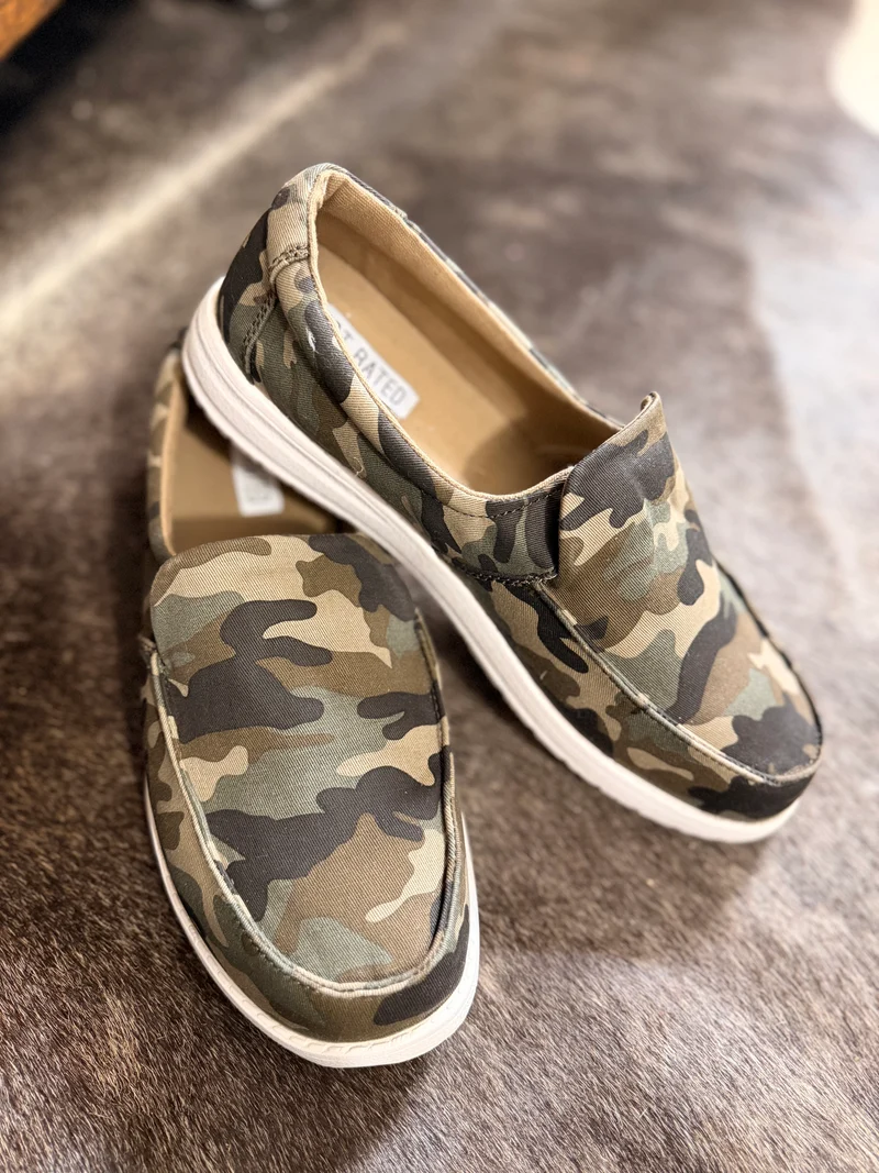 Camo Slip On Shoes