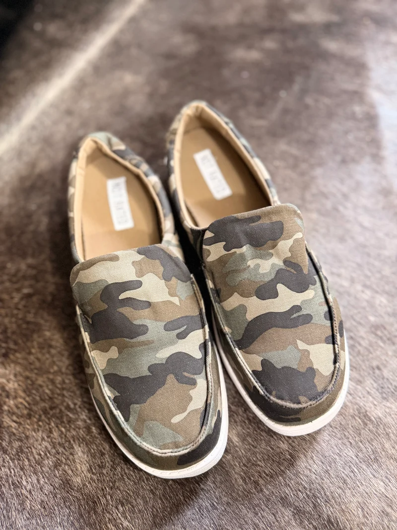 Camo Slip On Shoes