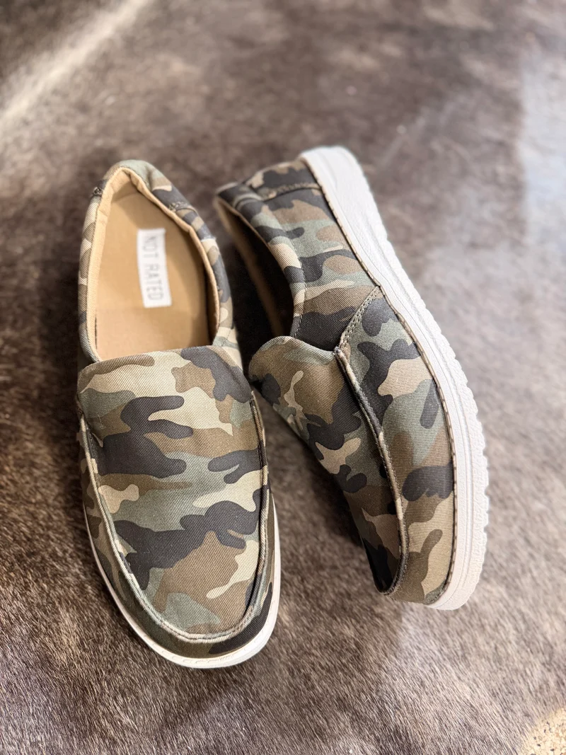 Camo Slip On Shoes