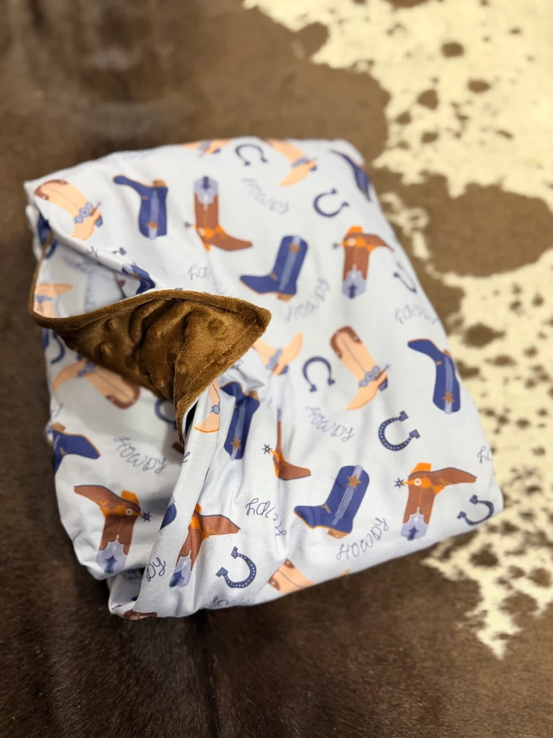 Cowboy Boots Baby Blanket