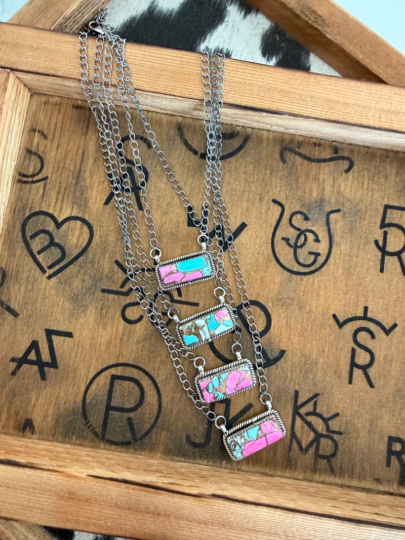 Cotton Candy Bar Necklace