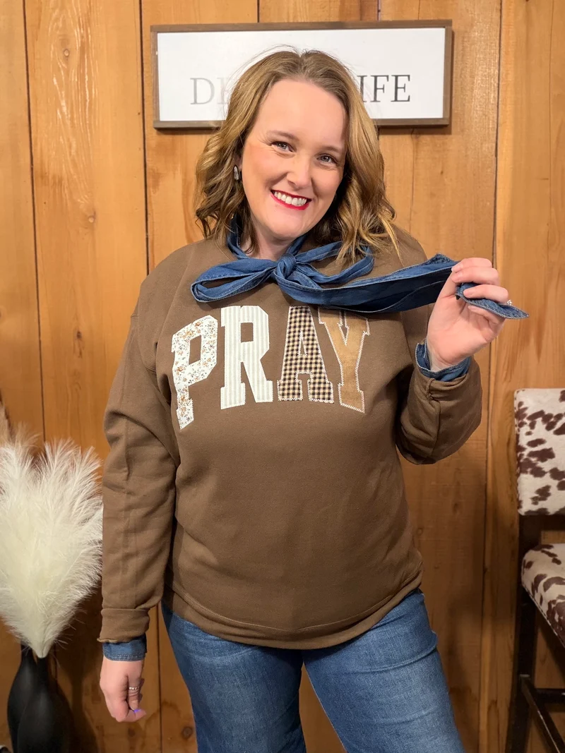 PRAY Crewneck *taupe