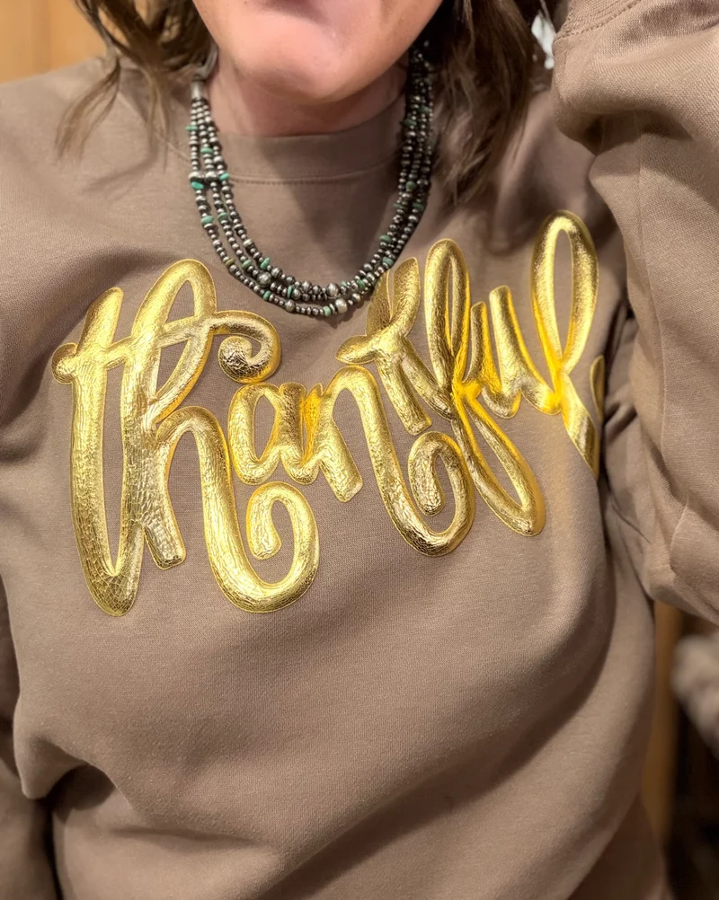 Thankful Crewneck *latte