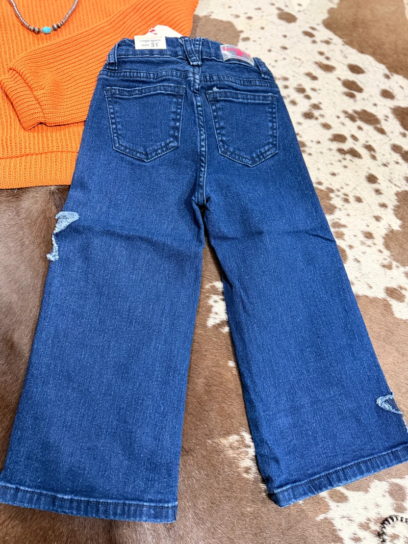 Girls Star Detail Jeans