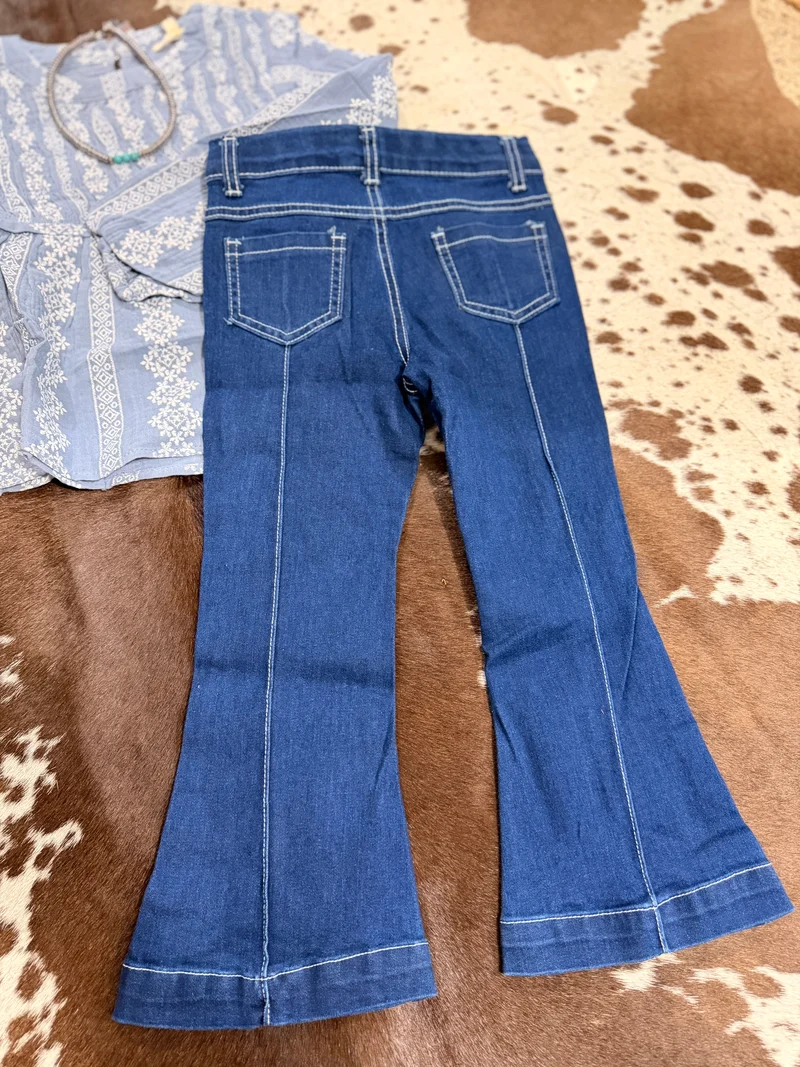 Girls Front Seam Trouser Jeans