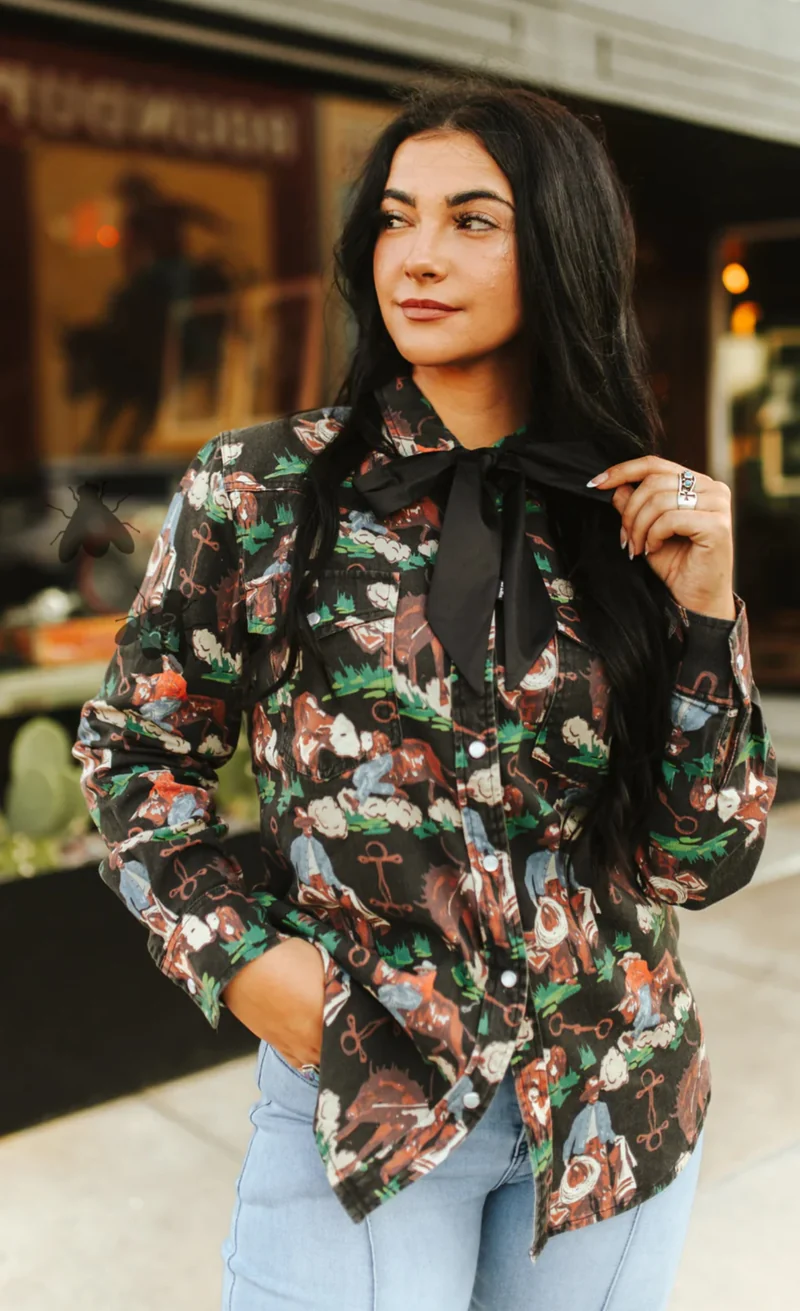 Brushy Pop Button Up / Shacket
