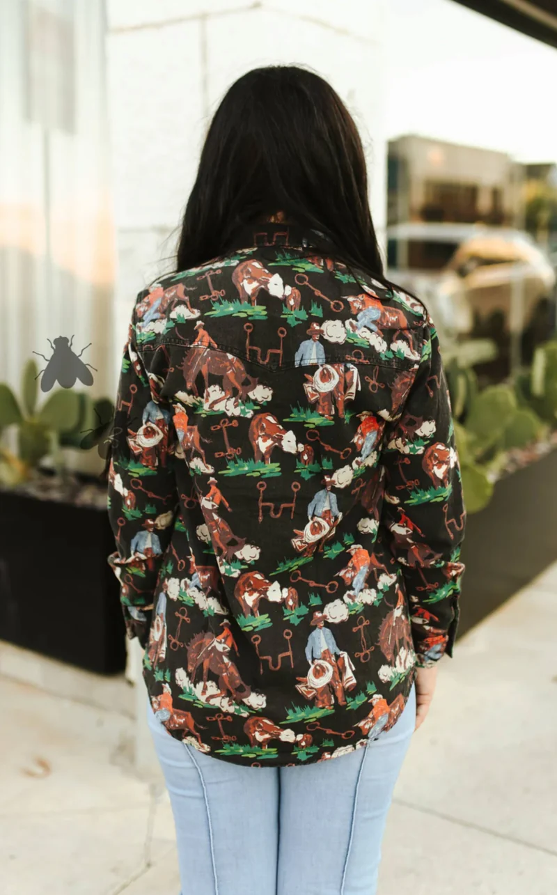 Brushy Pop Button Up / Shacket
