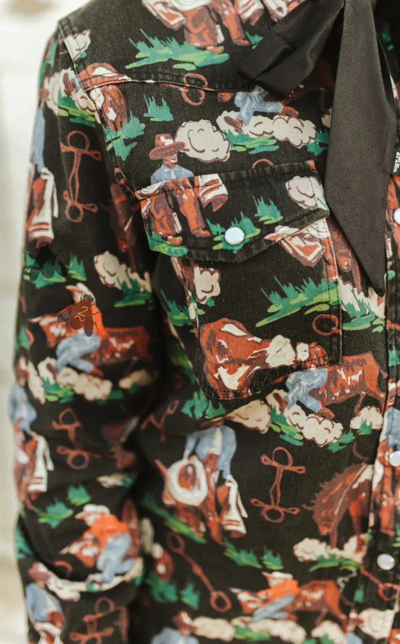 Brushy Pop Button Up / Shacket