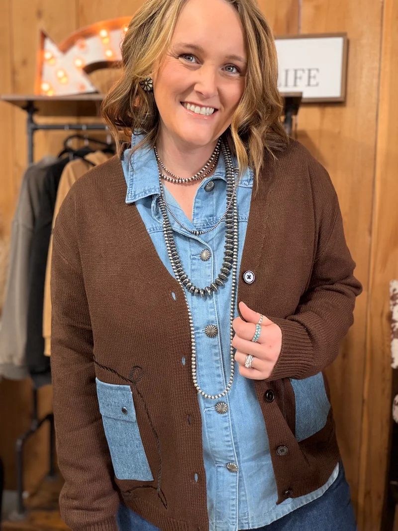 Cattle Babe Cardigan *Angus