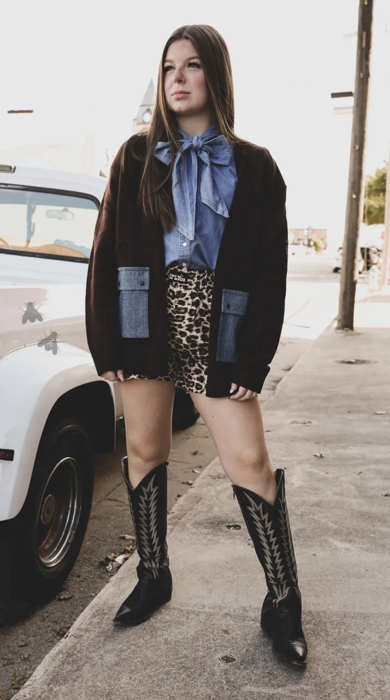 Cattle Babe Cardigan *Angus